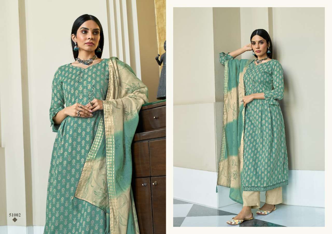 ZARINA BY ANKIT TEXTILE 51001 TO 51010 SERIES BEAUTIFUL SUITS COLORFUL STYLISH FANCY CASUAL WEAR & ETHNIC WEAR PURE LAWN COTTON DIGITAL PRINT WITH EMBROIDERY WORK DRESSES AT WHOLESALE PRICE
