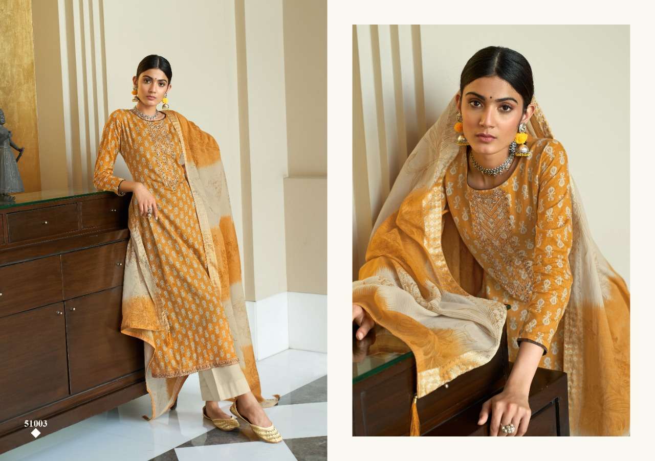 ZARINA BY ANKIT TEXTILE 51001 TO 51010 SERIES BEAUTIFUL SUITS COLORFUL STYLISH FANCY CASUAL WEAR & ETHNIC WEAR PURE LAWN COTTON DIGITAL PRINT WITH EMBROIDERY WORK DRESSES AT WHOLESALE PRICE