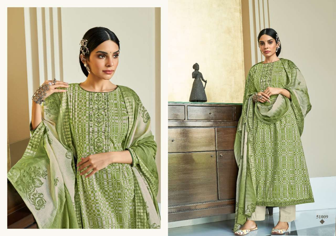 ZARINA BY ANKIT TEXTILE 51001 TO 51010 SERIES BEAUTIFUL SUITS COLORFUL STYLISH FANCY CASUAL WEAR & ETHNIC WEAR PURE LAWN COTTON DIGITAL PRINT WITH EMBROIDERY WORK DRESSES AT WHOLESALE PRICE