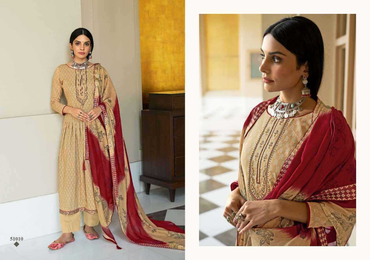 ZARINA BY ANKIT TEXTILE 51001 TO 51010 SERIES BEAUTIFUL SUITS COLORFUL STYLISH FANCY CASUAL WEAR & ETHNIC WEAR PURE LAWN COTTON DIGITAL PRINT WITH EMBROIDERY WORK DRESSES AT WHOLESALE PRICE