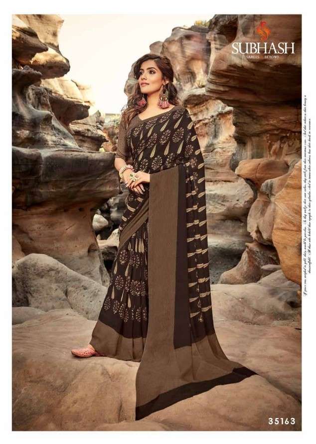 HOMEMAKER VOL-6 BY SUBHASH SAREES 35161 TO 35188 SERIES INDIAN TRADITIONAL WEAR COLLECTION BEAUTIFUL STYLISH FANCY COLORFUL PARTY WEAR & OCCASIONAL WEAR WEIGHTLESS GEORGETTE SAREES AT WHOLESALE PRICE