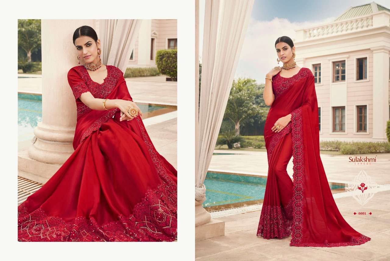 MOHANA BY SULAKSHMI 6601 TO 6612 SERIES INDIAN TRADITIONAL WEAR COLLECTION BEAUTIFUL STYLISH FANCY COLORFUL PARTY WEAR & OCCASIONAL WEAR FANCY SAREES AT WHOLESALE PRICE