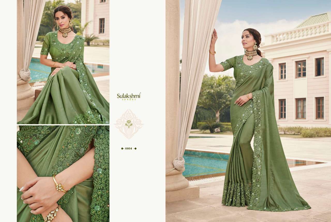 MOHANA BY SULAKSHMI 6601 TO 6612 SERIES INDIAN TRADITIONAL WEAR COLLECTION BEAUTIFUL STYLISH FANCY COLORFUL PARTY WEAR & OCCASIONAL WEAR FANCY SAREES AT WHOLESALE PRICE