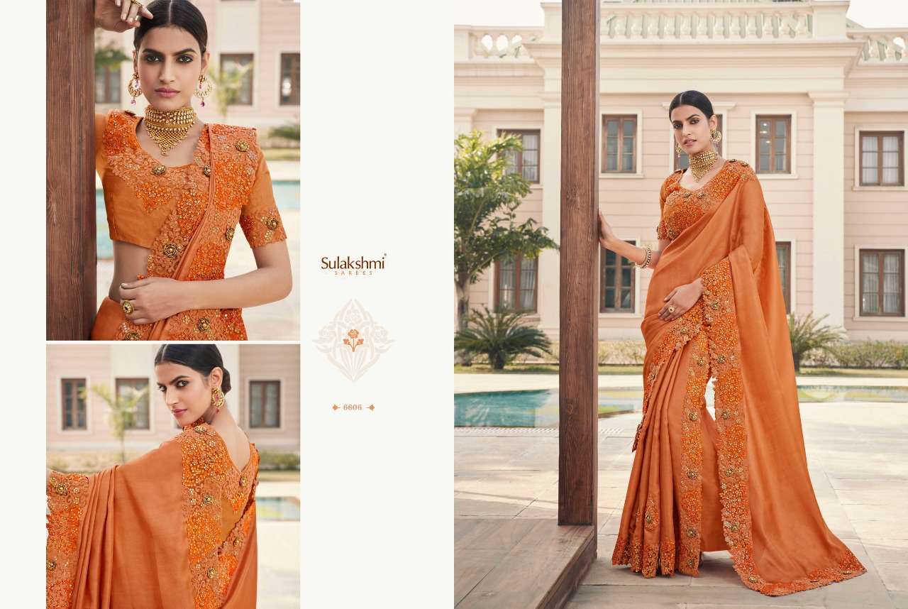 MOHANA BY SULAKSHMI 6601 TO 6612 SERIES INDIAN TRADITIONAL WEAR COLLECTION BEAUTIFUL STYLISH FANCY COLORFUL PARTY WEAR & OCCASIONAL WEAR FANCY SAREES AT WHOLESALE PRICE