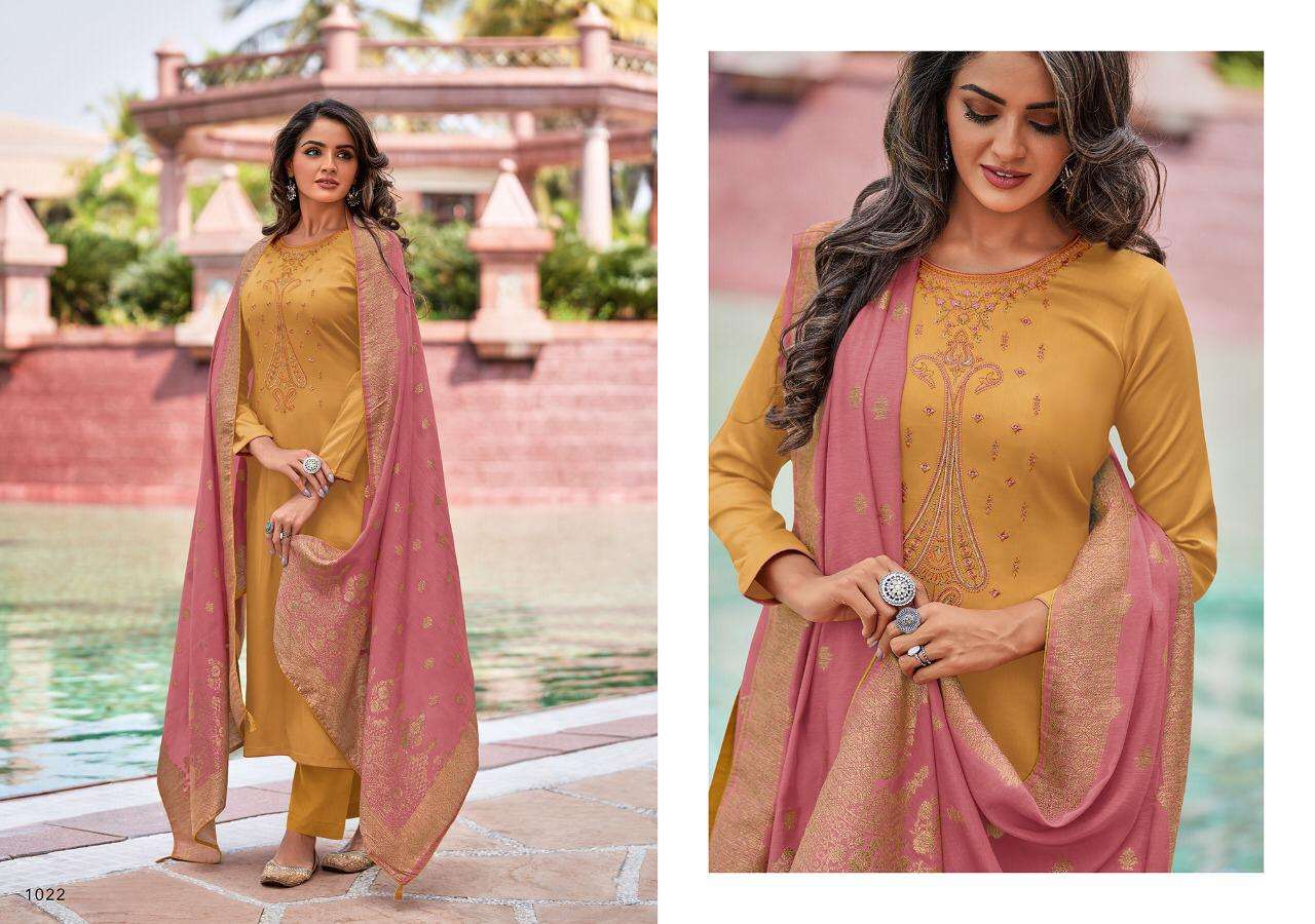 RANGEEN VOL-2 BY KASMEERA 1017 TO 1024 SERIES BEAUTIFUL SUITS STYLISH FANCY COLORFUL PARTY WEAR & ETHNIC WEAR CHINNON/PARAMPARA SILK WITH WORK DRESSES AT WHOLESALE PRICE