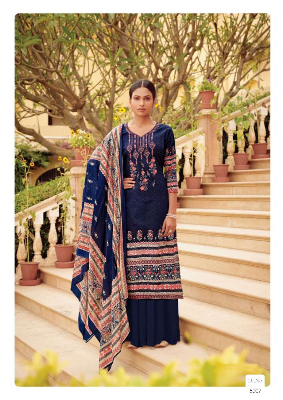 FIZA VOL-5 BY APANA COTTON 5001 TO 5010 SERIES DESIGNER SHARARA SUITS BEAUTIFUL STYLISH FANCY COLORFUL PARTY WEAR & OCCASIONAL WEAR COTTON PRINTED DRESSES AT WHOLESALE PRICE