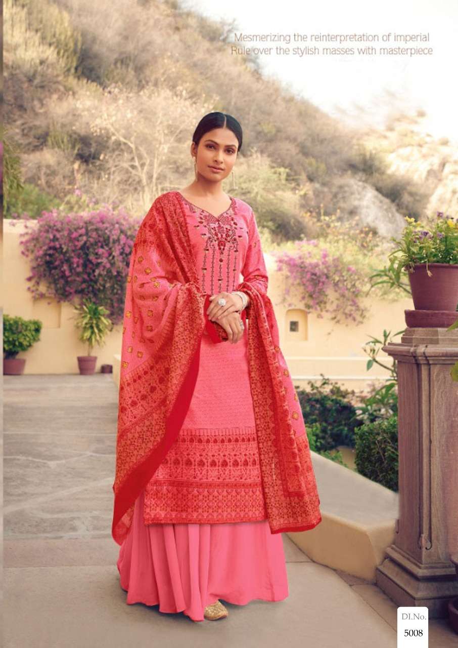 FIZA VOL-5 BY APANA COTTON 5001 TO 5010 SERIES DESIGNER SHARARA SUITS BEAUTIFUL STYLISH FANCY COLORFUL PARTY WEAR & OCCASIONAL WEAR COTTON PRINTED DRESSES AT WHOLESALE PRICE