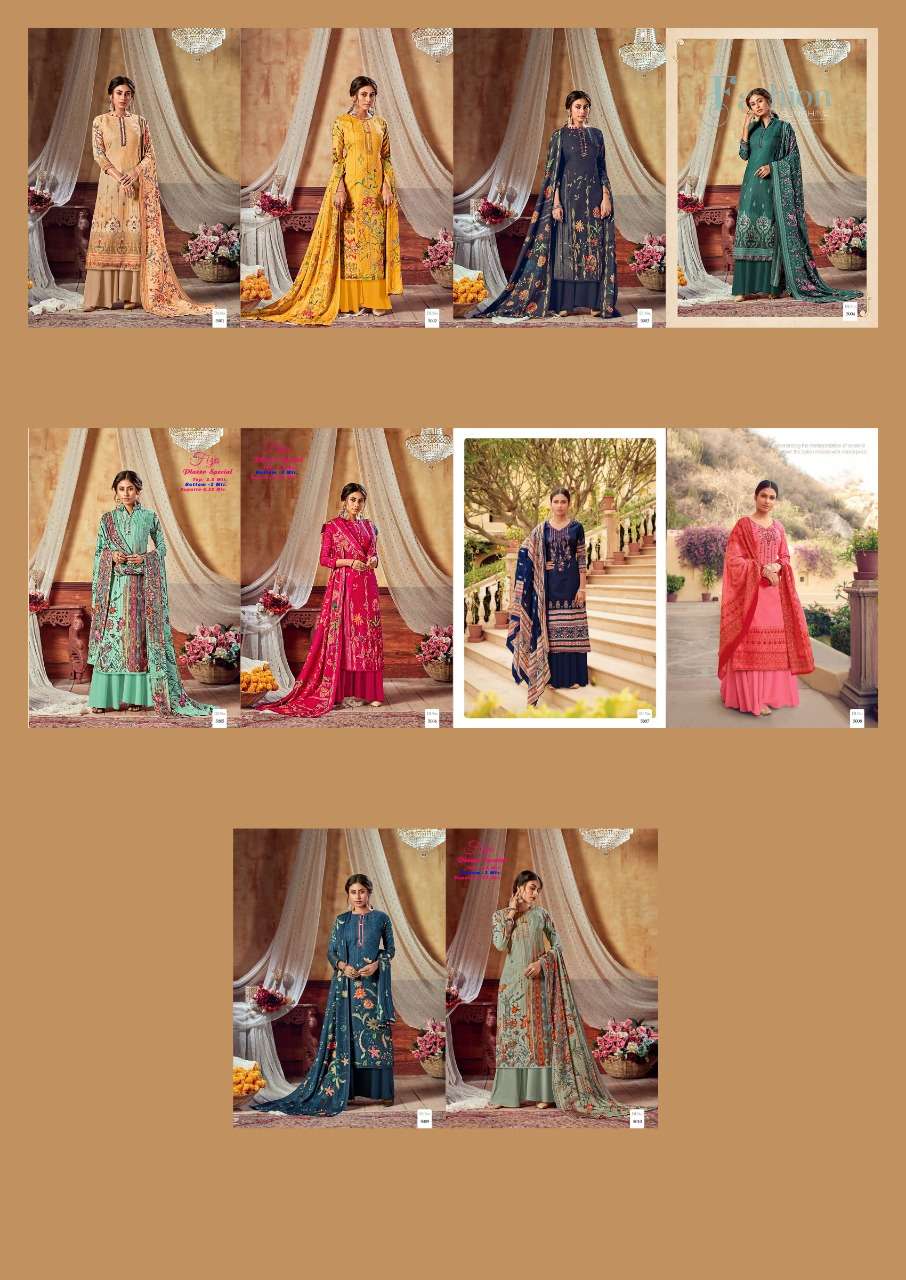 FIZA VOL-5 BY APANA COTTON 5001 TO 5010 SERIES DESIGNER SHARARA SUITS BEAUTIFUL STYLISH FANCY COLORFUL PARTY WEAR & OCCASIONAL WEAR COTTON PRINTED DRESSES AT WHOLESALE PRICE