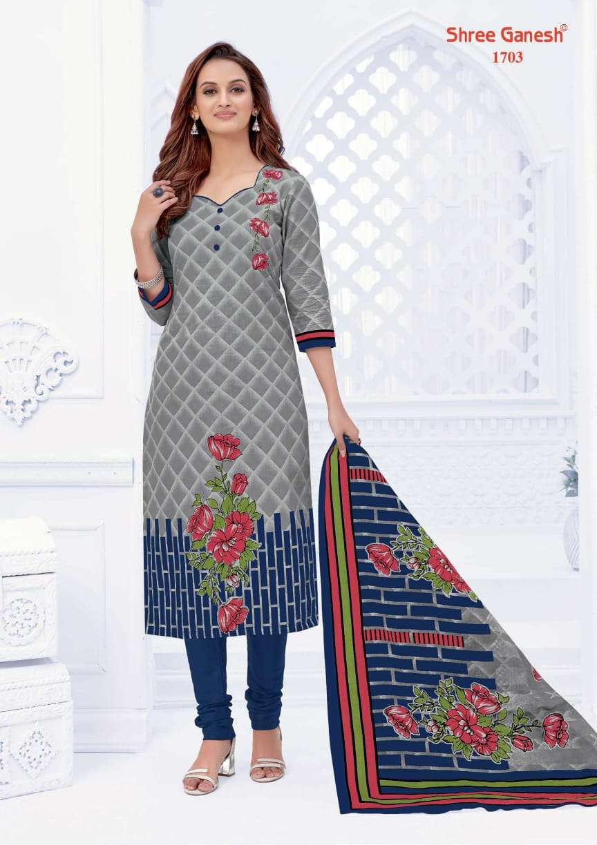 SAMAIYRA VOL-7 BY SHREE GANESH 1701 TO 1727 SERIES DESIGNER BEAUTIFUL COLORFUL STYLISH FANCY CASUAL WEAR & ETHNIC WEAR & READY TO WEAR PURE COTTON PRINT DRESSES AT WHOLESALE PRICE