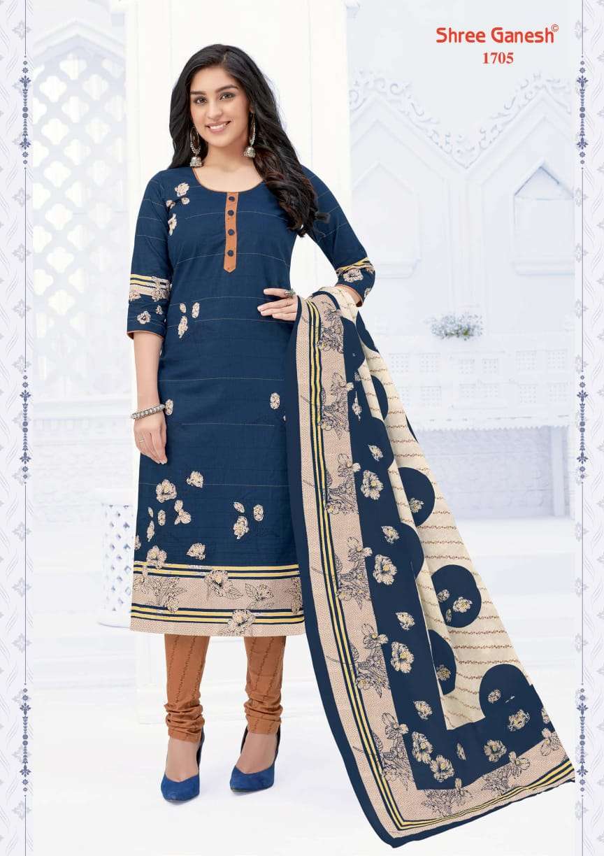 SAMAIYRA VOL-7 BY SHREE GANESH 1701 TO 1727 SERIES DESIGNER BEAUTIFUL COLORFUL STYLISH FANCY CASUAL WEAR & ETHNIC WEAR & READY TO WEAR PURE COTTON PRINT DRESSES AT WHOLESALE PRICE