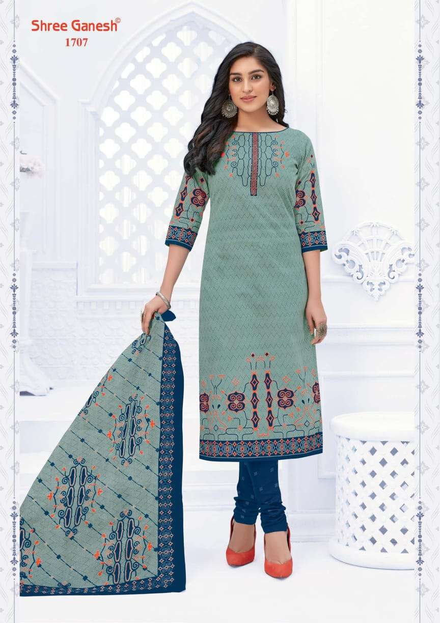 SAMAIYRA VOL-7 BY SHREE GANESH 1701 TO 1727 SERIES DESIGNER BEAUTIFUL COLORFUL STYLISH FANCY CASUAL WEAR & ETHNIC WEAR & READY TO WEAR PURE COTTON PRINT DRESSES AT WHOLESALE PRICE