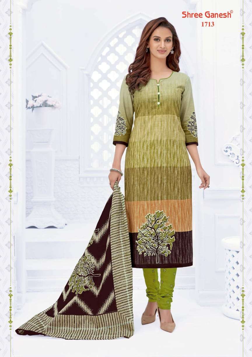 SAMAIYRA VOL-7 BY SHREE GANESH 1701 TO 1727 SERIES DESIGNER BEAUTIFUL COLORFUL STYLISH FANCY CASUAL WEAR & ETHNIC WEAR & READY TO WEAR PURE COTTON PRINT DRESSES AT WHOLESALE PRICE