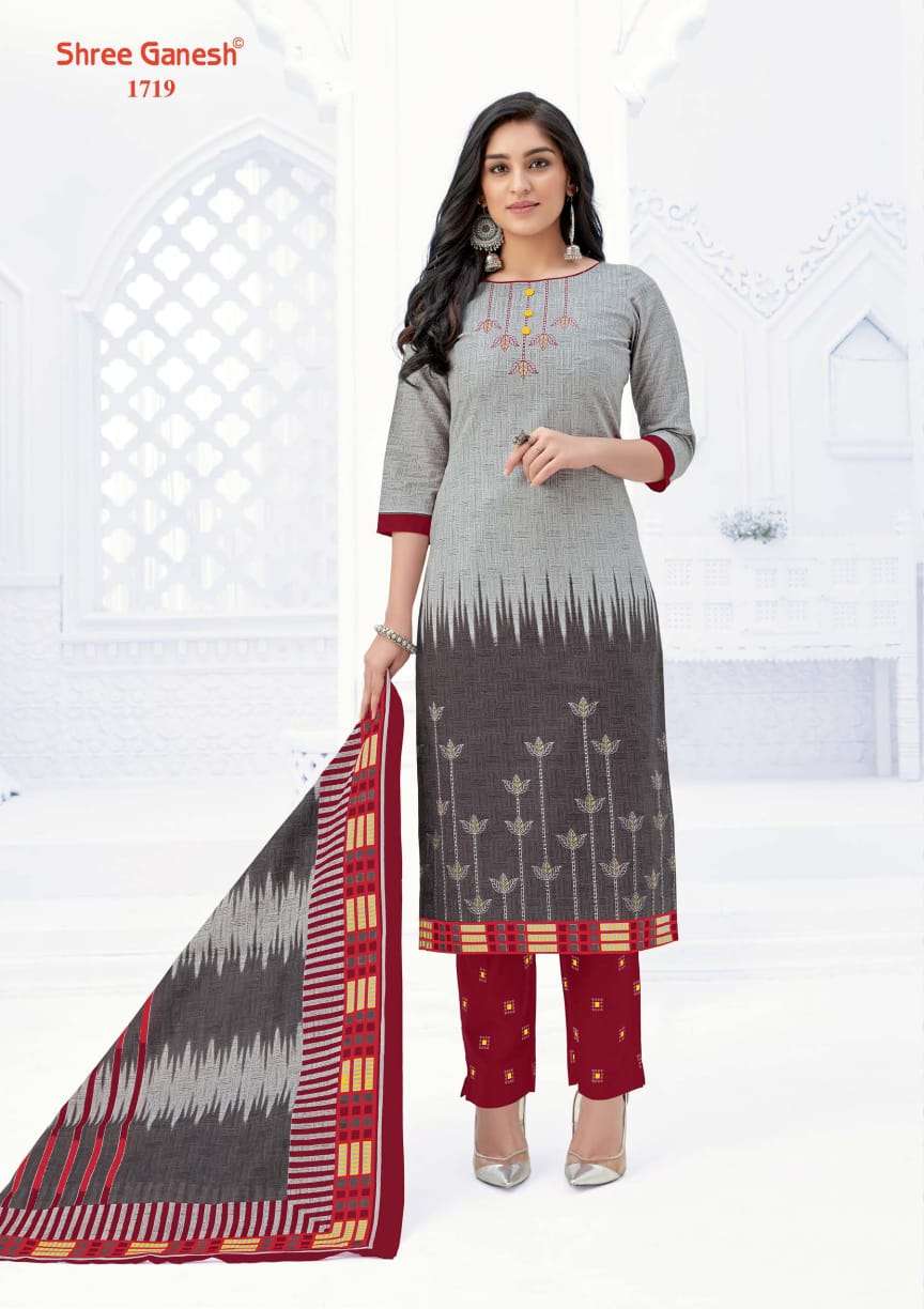 SAMAIYRA VOL-7 BY SHREE GANESH 1701 TO 1727 SERIES DESIGNER BEAUTIFUL COLORFUL STYLISH FANCY CASUAL WEAR & ETHNIC WEAR & READY TO WEAR PURE COTTON PRINT DRESSES AT WHOLESALE PRICE
