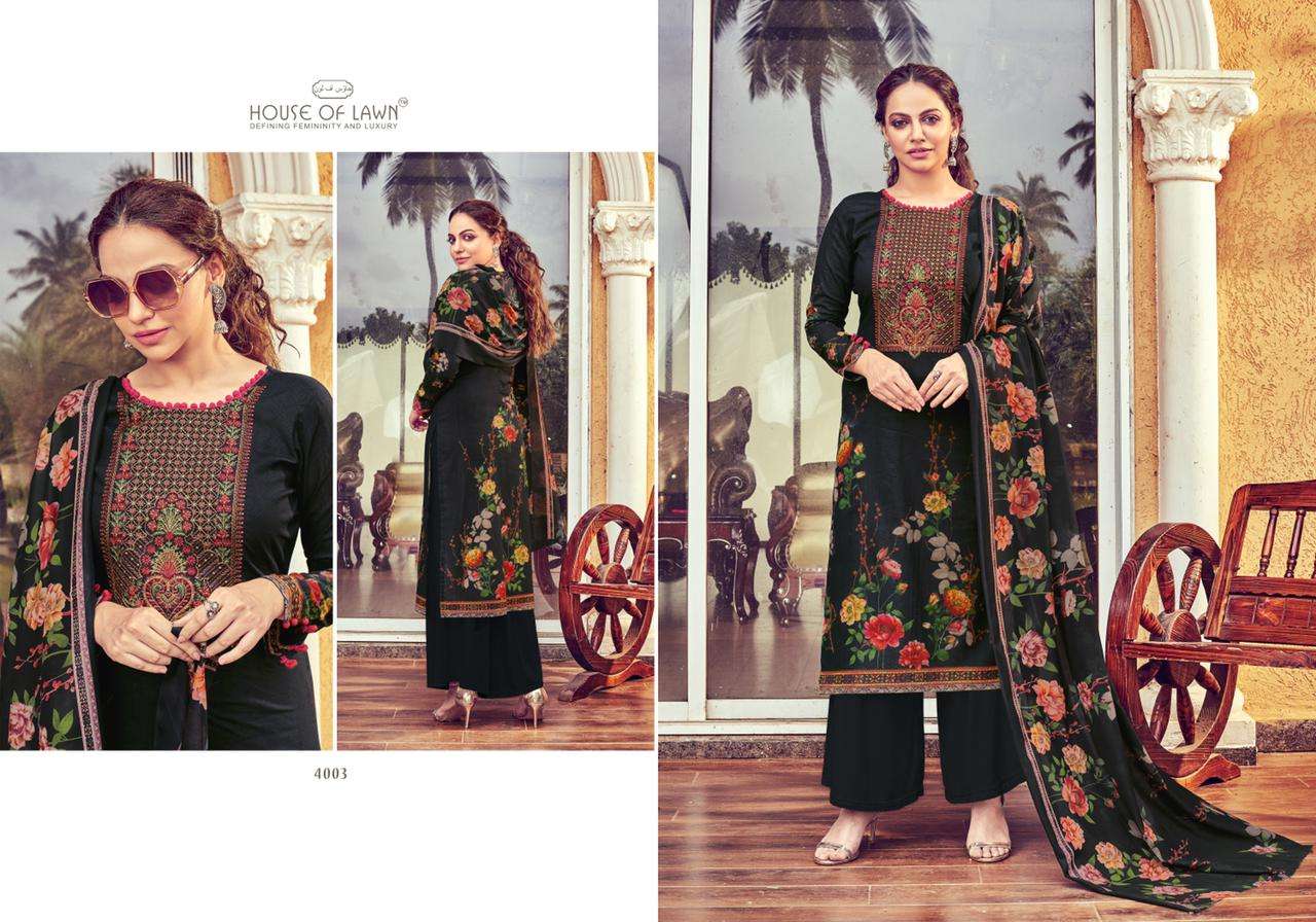 NIZA BY HOUSE OF LAWN 4001 TO 4010 SERIES DESIGNER BEAUTIFUL COLORFUL STYLISH FANCY CASUAL WEAR & ETHNIC WEAR & READY TO WEAR PURE LAWN DIGITAL PRINT DRESSES AT WHOLESALE PRICE