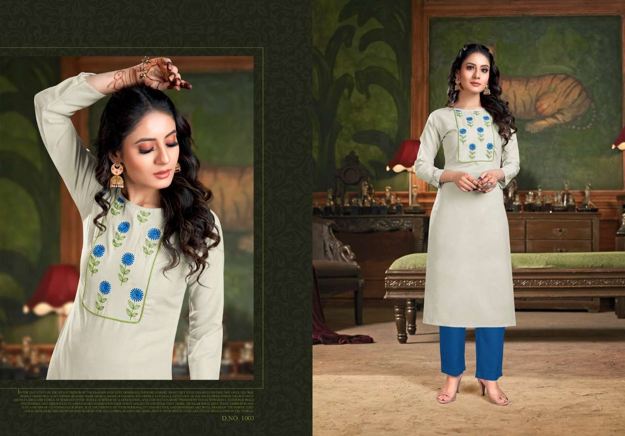 GANGOUR BY NITISHA NX 1001 TO 1008 SERIES DESIGNER BEAUTIFUL COLORFUL STYLISH FANCY CASUAL WEAR & ETHNIC WEAR & READY TO WEAR HEAVY SOFT COTTON SLUB KURTIS WITH BOTTOM AT WHOLESALE PRICE
