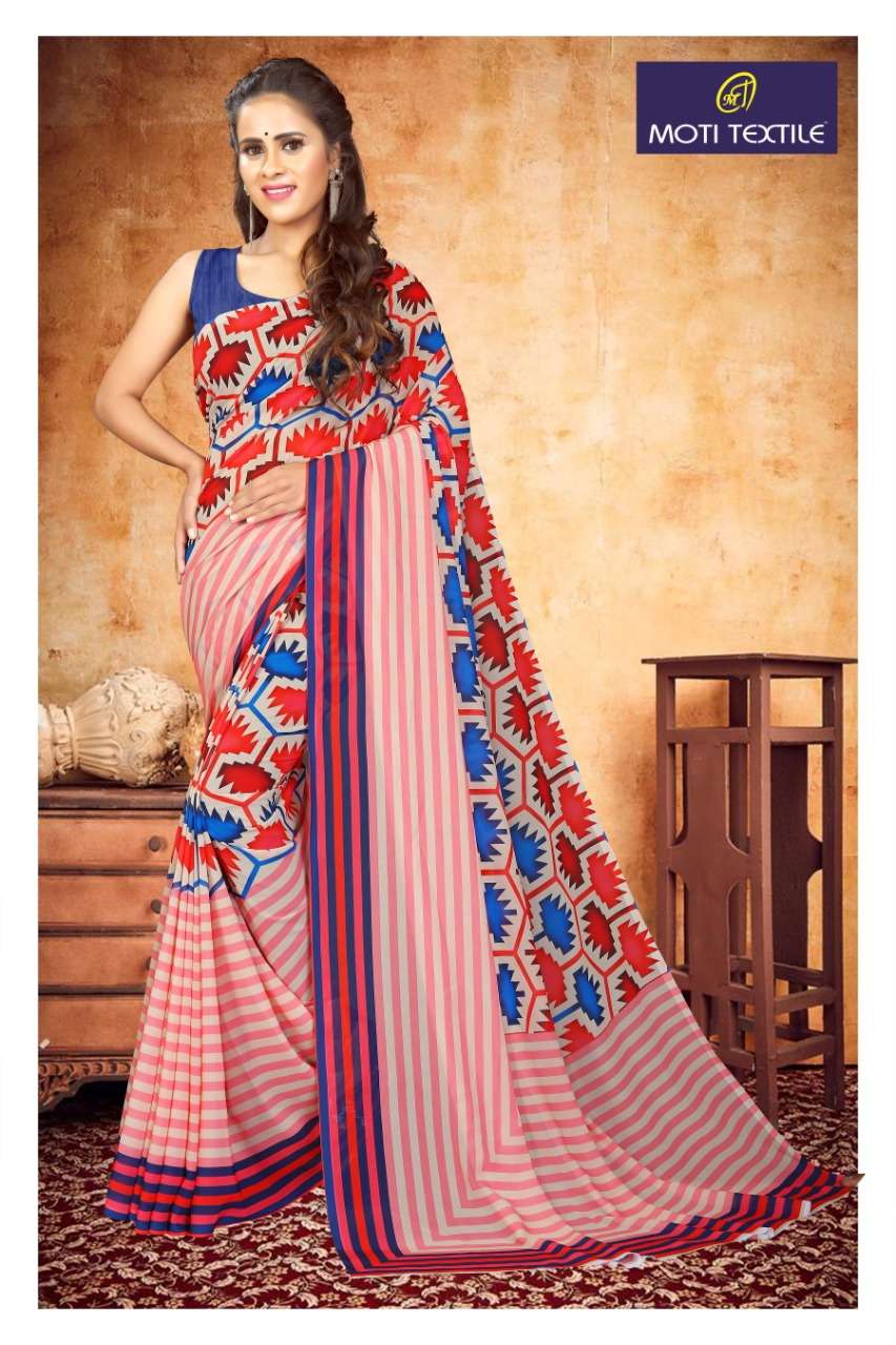 APSARA BY MOTI TEXTILE 1001 TO 1017 SERIES INDIAN TRADITIONAL WEAR COLLECTION BEAUTIFUL STYLISH FANCY COLORFUL PARTY WEAR & OCCASIONAL WEAR HEAVY GEORGETTE SAREES AT WHOLESALE PRICE