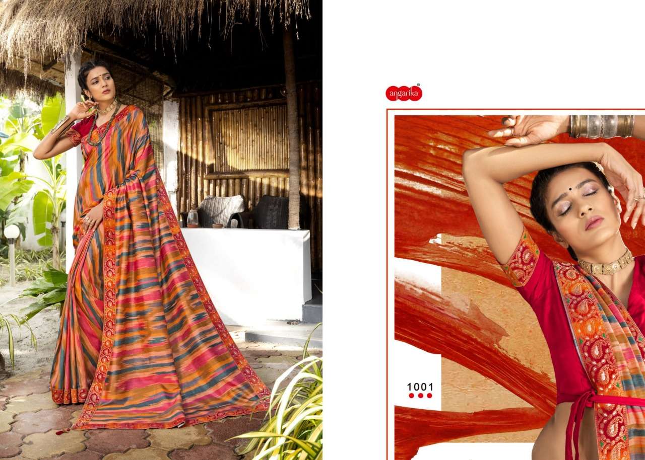 COLOURS BY ANGARIKA 1001 TO 1007 SERIES INDIAN TRADITIONAL WEAR COLLECTION BEAUTIFUL STYLISH FANCY COLORFUL PARTY WEAR & OCCASIONAL WEAR SOFT SILK SAREES AT WHOLESALE PRICE