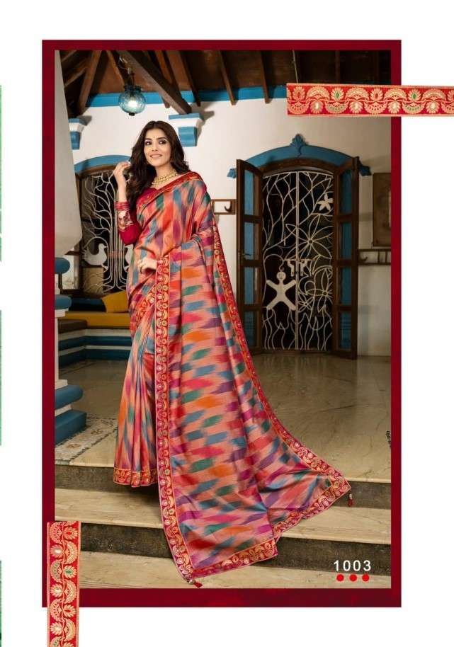 COLOURS BY ANGARIKA 1001 TO 1007 SERIES INDIAN TRADITIONAL WEAR COLLECTION BEAUTIFUL STYLISH FANCY COLORFUL PARTY WEAR & OCCASIONAL WEAR SOFT SILK SAREES AT WHOLESALE PRICE