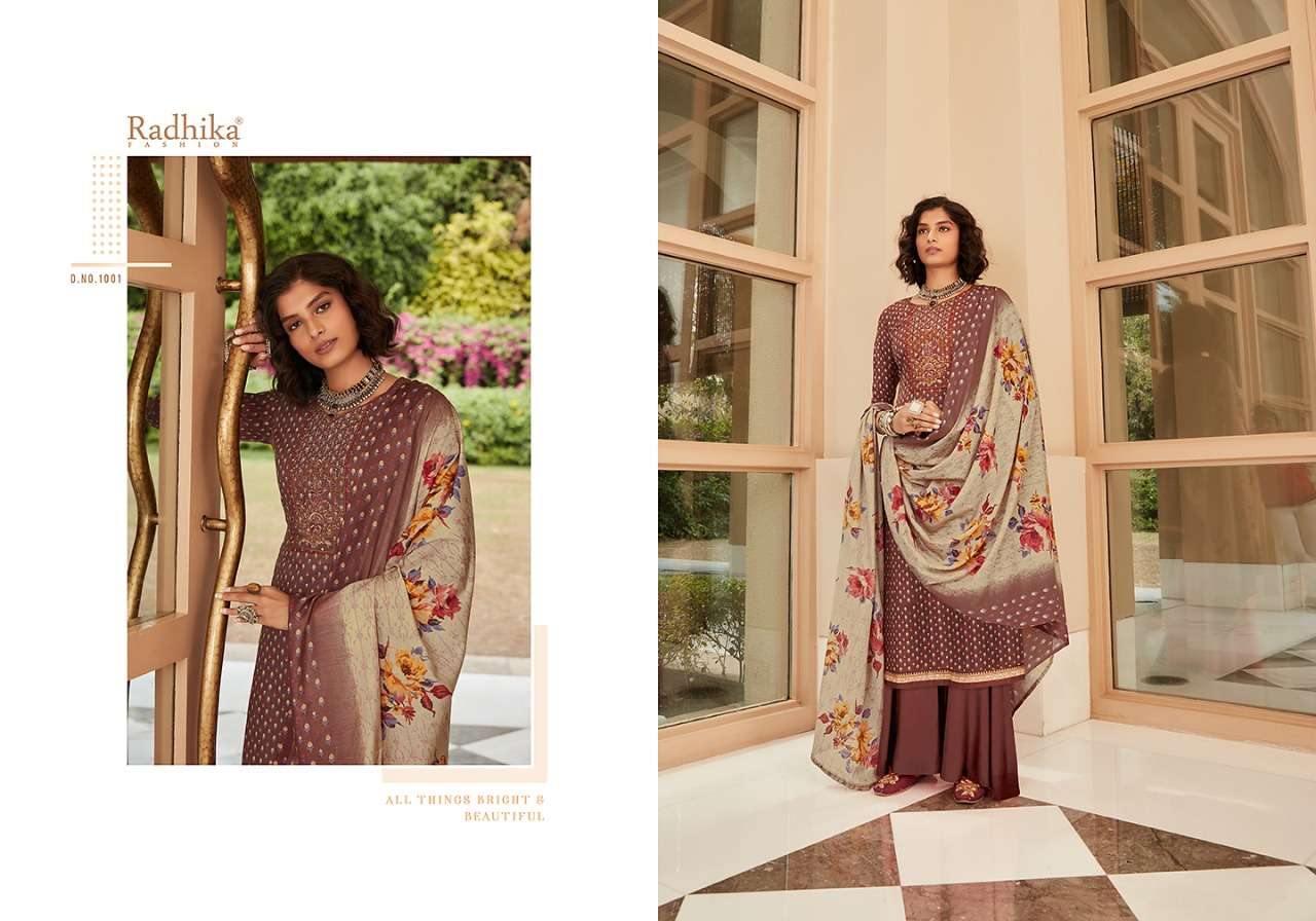 AFROZEH BY AZARA 1001 TO 1008 SERIES BEAUTIFUL SUITS COLORFUL STYLISH FANCY CASUAL WEAR & ETHNIC WEAR PURE CAMBRIC COTTON DIGITAL PRINT WITH EMBROIDERY DRESSES AT WHOLESALE PRICE