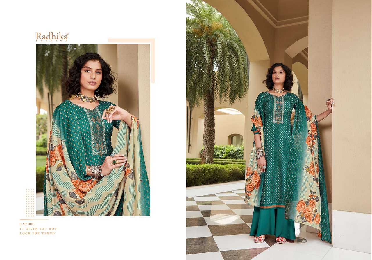 AFROZEH BY AZARA 1001 TO 1008 SERIES BEAUTIFUL SUITS COLORFUL STYLISH FANCY CASUAL WEAR & ETHNIC WEAR PURE CAMBRIC COTTON DIGITAL PRINT WITH EMBROIDERY DRESSES AT WHOLESALE PRICE