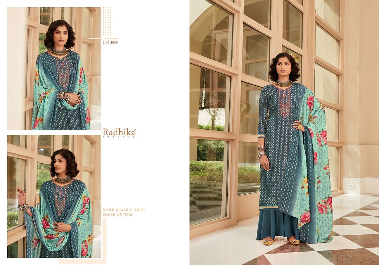 AFROZEH BY AZARA 1001 TO 1008 SERIES BEAUTIFUL SUITS COLORFUL STYLISH FANCY CASUAL WEAR & ETHNIC WEAR PURE CAMBRIC COTTON DIGITAL PRINT WITH EMBROIDERY DRESSES AT WHOLESALE PRICE