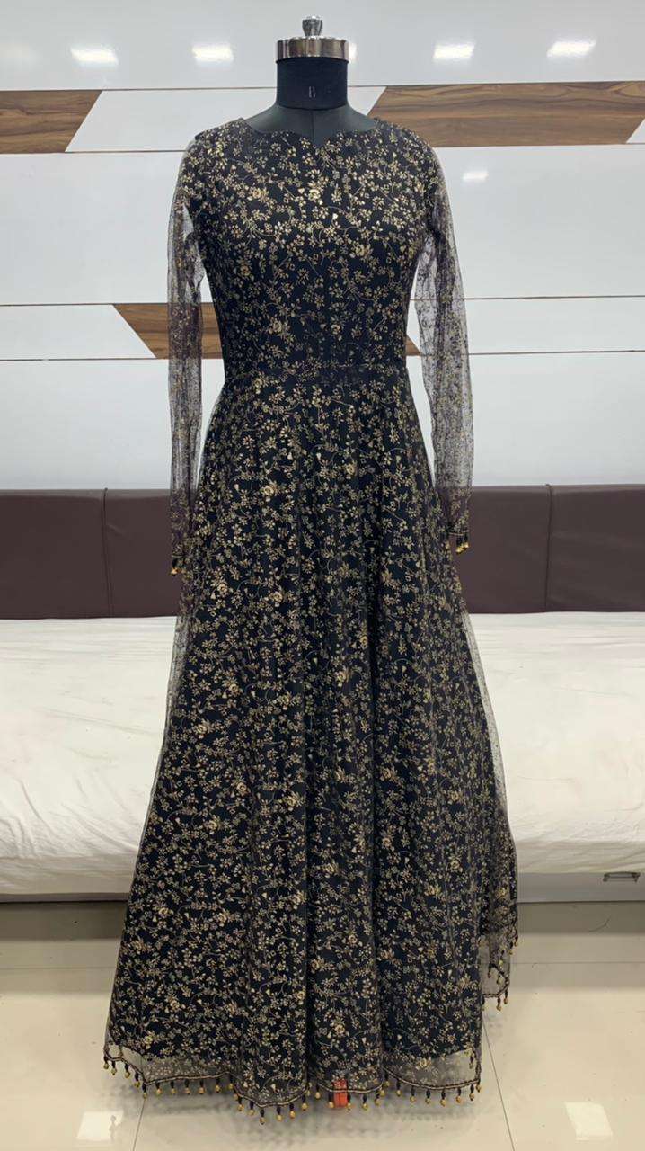 Flory Vol-13 By Shubhkala 4531 To 4538 Series Designer Wedding Collection Beautiful Stylish Fancy Colorful Party Wear & Occasional Wear Net Embroidered Gowns At Wholesale Price