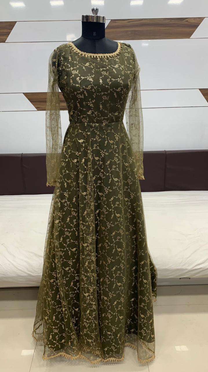 Flory Vol-13 By Shubhkala 4531 To 4538 Series Designer Wedding Collection Beautiful Stylish Fancy Colorful Party Wear & Occasional Wear Net Embroidered Gowns At Wholesale Price