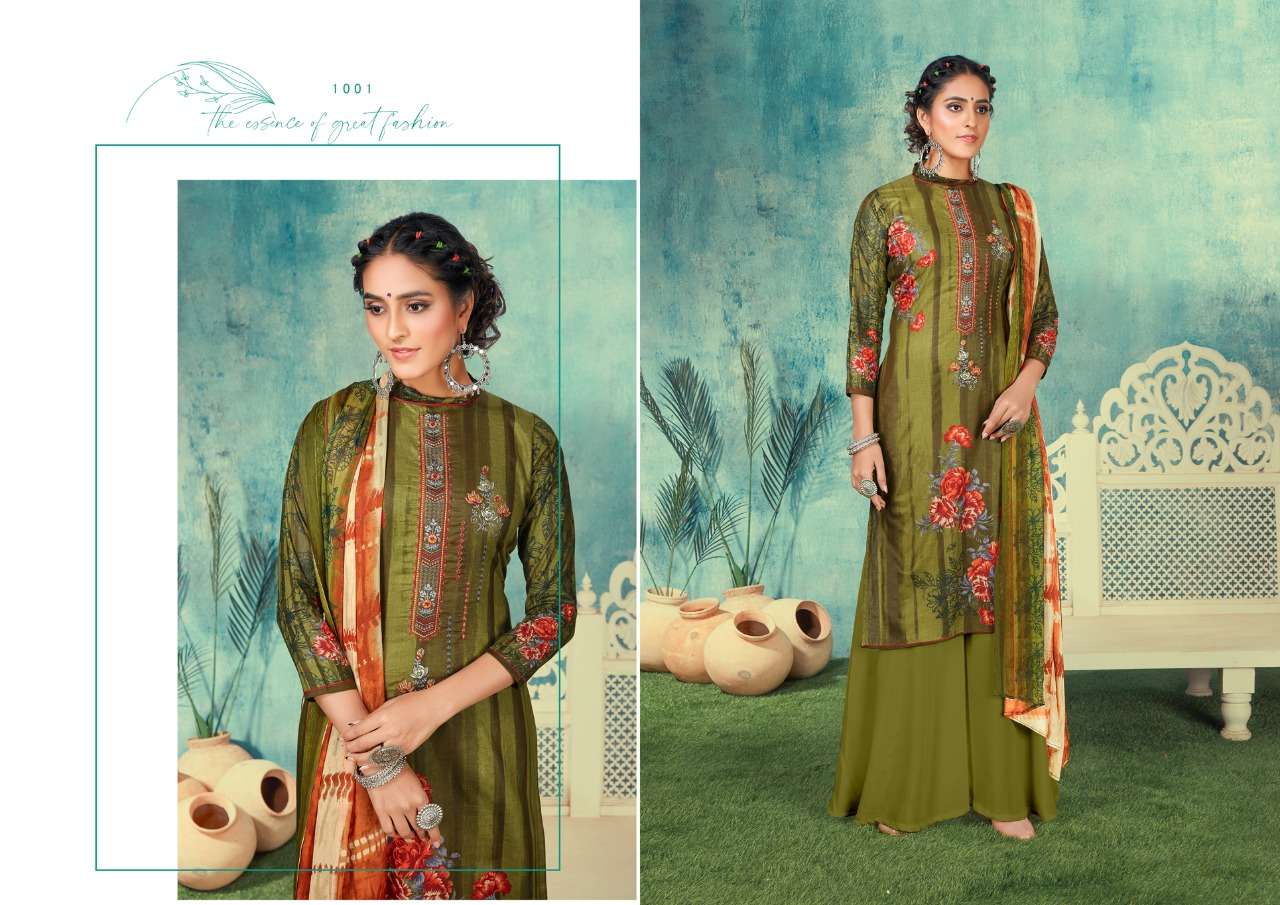 KAASHVI BY KESARIYA 1001 TO 1008 SERIES BEAUTIFUL SUITS COLORFUL STYLISH FANCY CASUAL WEAR & ETHNIC WEAR PURE CAMBRIC COTTON DIGITAL PRINT EMBROIDERED DRESSES AT WHOLESALE PRICE