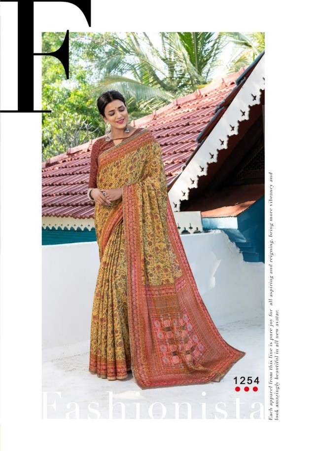 JACQUELINE BY ANGARIKA 1251 TO 1264 SERIES INDIAN TRADITIONAL WEAR COLLECTION BEAUTIFUL STYLISH FANCY COLORFUL PARTY WEAR & OCCASIONAL WEAR SILK SAREES AT WHOLESALE PRICE