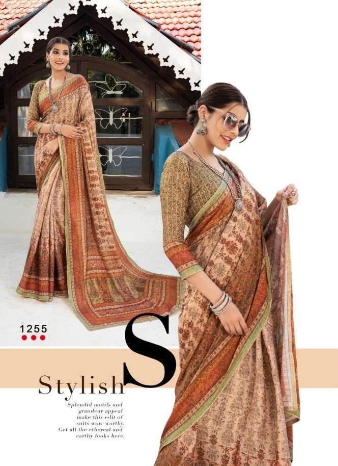 JACQUELINE BY ANGARIKA 1251 TO 1264 SERIES INDIAN TRADITIONAL WEAR COLLECTION BEAUTIFUL STYLISH FANCY COLORFUL PARTY WEAR & OCCASIONAL WEAR SILK SAREES AT WHOLESALE PRICE