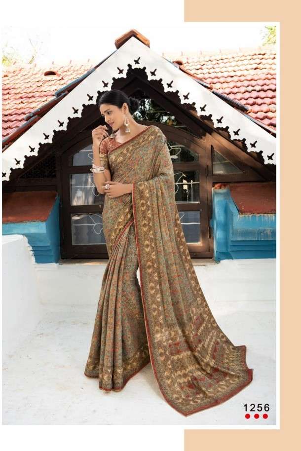 JACQUELINE BY ANGARIKA 1251 TO 1264 SERIES INDIAN TRADITIONAL WEAR COLLECTION BEAUTIFUL STYLISH FANCY COLORFUL PARTY WEAR & OCCASIONAL WEAR SILK SAREES AT WHOLESALE PRICE
