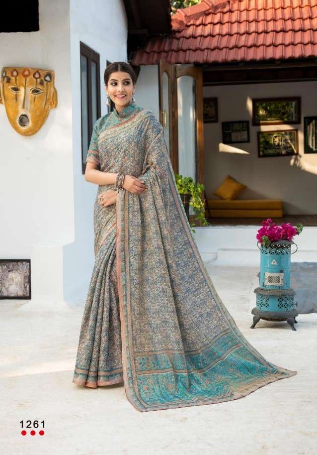 JACQUELINE BY ANGARIKA 1251 TO 1264 SERIES INDIAN TRADITIONAL WEAR COLLECTION BEAUTIFUL STYLISH FANCY COLORFUL PARTY WEAR & OCCASIONAL WEAR SILK SAREES AT WHOLESALE PRICE