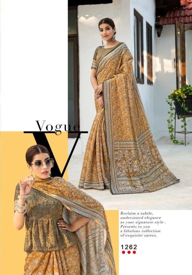 JACQUELINE BY ANGARIKA 1251 TO 1264 SERIES INDIAN TRADITIONAL WEAR COLLECTION BEAUTIFUL STYLISH FANCY COLORFUL PARTY WEAR & OCCASIONAL WEAR SILK SAREES AT WHOLESALE PRICE