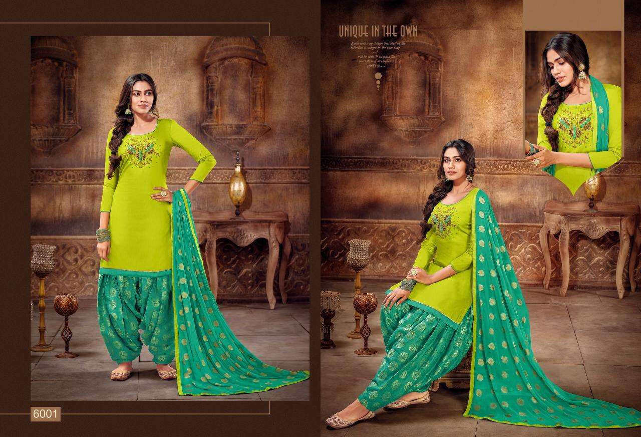 AFLATUNE VOL-15 BY KAPIL TRENDZ 6001 TO 6012 SERIES BEAUTIFUL SUITS COLORFUL STYLISH FANCY CASUAL WEAR & ETHNIC WEAR SOFT SILK WITH WORK DRESSES AT WHOLESALE PRICE