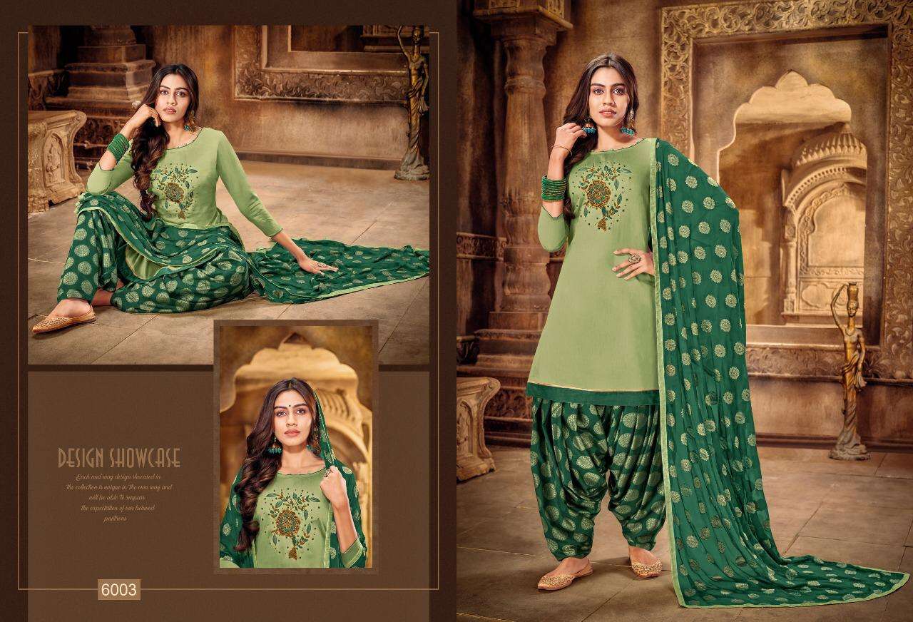 AFLATUNE VOL-15 BY KAPIL TRENDZ 6001 TO 6012 SERIES BEAUTIFUL SUITS COLORFUL STYLISH FANCY CASUAL WEAR & ETHNIC WEAR SOFT SILK WITH WORK DRESSES AT WHOLESALE PRICE