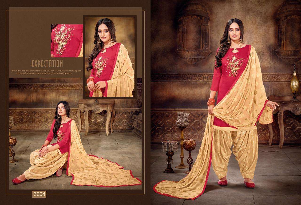 AFLATUNE VOL-15 BY KAPIL TRENDZ 6001 TO 6012 SERIES BEAUTIFUL SUITS COLORFUL STYLISH FANCY CASUAL WEAR & ETHNIC WEAR SOFT SILK WITH WORK DRESSES AT WHOLESALE PRICE
