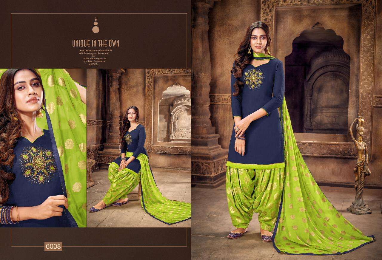AFLATUNE VOL-15 BY KAPIL TRENDZ 6001 TO 6012 SERIES BEAUTIFUL SUITS COLORFUL STYLISH FANCY CASUAL WEAR & ETHNIC WEAR SOFT SILK WITH WORK DRESSES AT WHOLESALE PRICE