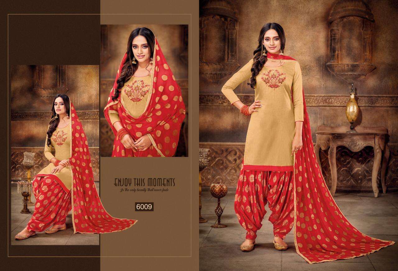 AFLATUNE VOL-15 BY KAPIL TRENDZ 6001 TO 6012 SERIES BEAUTIFUL SUITS COLORFUL STYLISH FANCY CASUAL WEAR & ETHNIC WEAR SOFT SILK WITH WORK DRESSES AT WHOLESALE PRICE