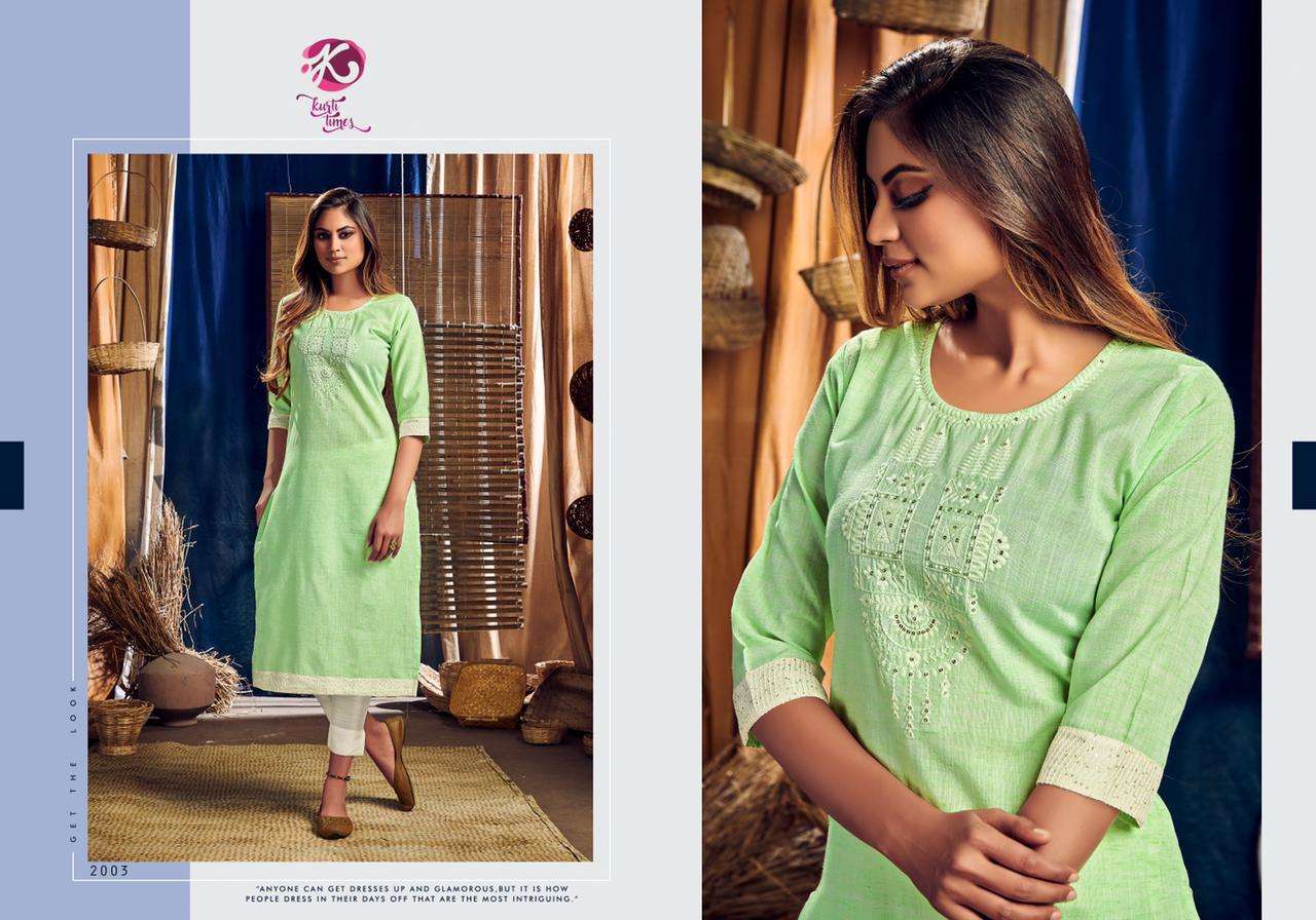 POETRY BY KURTI TIMES 2001 TO 2004 SERIES DESIGNER STYLISH FANCY COLORFUL BEAUTIFUL PARTY WEAR & ETHNIC WEAR COLLECTION COTTON EMBROIDERY KURTIS AT WHOLESALE PRICE