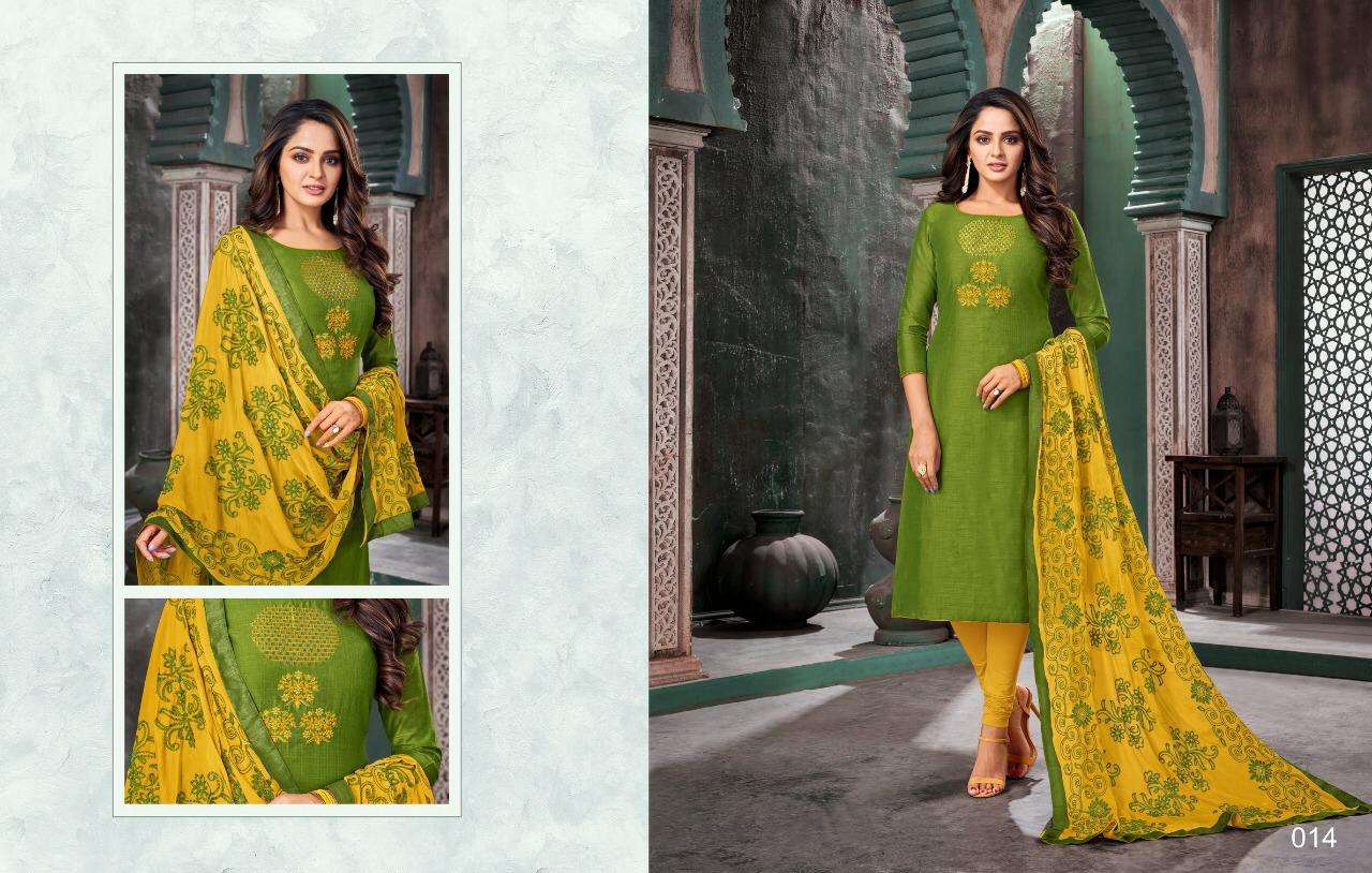 NUSHRAT BY KASMEERA 009 TO 020 SERIES BEAUTIFUL SUITS COLORFUL STYLISH FANCY CASUAL WEAR & ETHNIC WEAR JHARNA SILK WITH EMBROIDERY DRESSES AT WHOLESALE PRICE