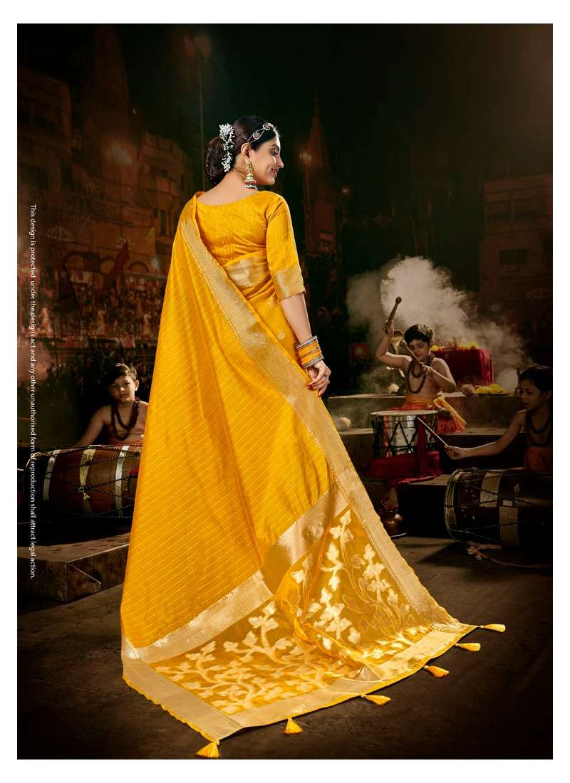 RANG RACHNA BY LIFESTYLE 72421 TO 72426 SERIES INDIAN TRADITIONAL WEAR COLLECTION BEAUTIFUL STYLISH FANCY COLORFUL PARTY WEAR & OCCASIONAL WEAR COTTON TISSUE SAREES AT WHOLESALE PRICE
