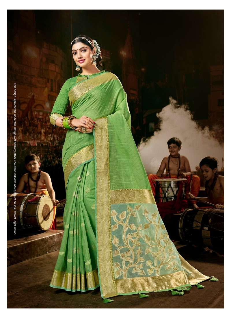 RANG RACHNA BY LIFESTYLE 72421 TO 72426 SERIES INDIAN TRADITIONAL WEAR COLLECTION BEAUTIFUL STYLISH FANCY COLORFUL PARTY WEAR & OCCASIONAL WEAR COTTON TISSUE SAREES AT WHOLESALE PRICE