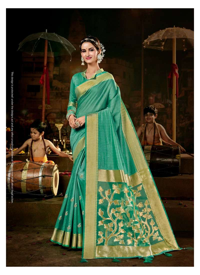 RANG RACHNA BY LIFESTYLE 72421 TO 72426 SERIES INDIAN TRADITIONAL WEAR COLLECTION BEAUTIFUL STYLISH FANCY COLORFUL PARTY WEAR & OCCASIONAL WEAR COTTON TISSUE SAREES AT WHOLESALE PRICE
