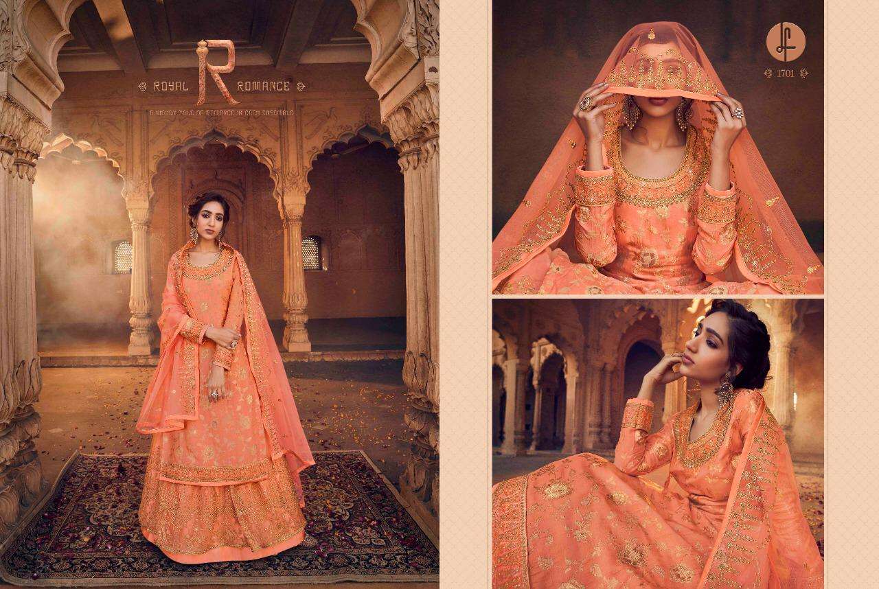 AARKHI VOL-3 BY LEO FASHION 1701 TO 1705 SERIES BEAUTIFUL SUITS COLORFUL STYLISH FANCY CASUAL WEAR & ETHNIC WEAR PURE DOLA JACQUARD WITH DIAMOND WORK DRESSES AT WHOLESALE PRICE