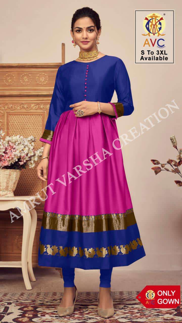 ANTRA VOL-1 BY AMRUT VARSHA CREATION 1001 TO 1007 SERIES DESIGNER STYLISH FANCY COLORFUL BEAUTIFUL PARTY WEAR & ETHNIC WEAR COLLECTION LICHI SILK KURTIS AT WHOLESALE PRICE