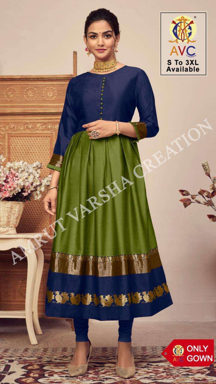 ANTRA VOL-1 BY AMRUT VARSHA CREATION 1001 TO 1007 SERIES DESIGNER STYLISH FANCY COLORFUL BEAUTIFUL PARTY WEAR & ETHNIC WEAR COLLECTION LICHI SILK KURTIS AT WHOLESALE PRICE
