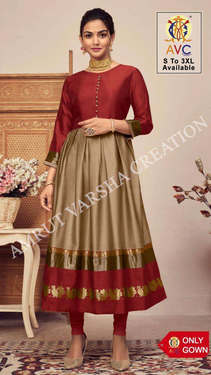 ANTRA VOL-1 BY AMRUT VARSHA CREATION 1001 TO 1007 SERIES DESIGNER STYLISH FANCY COLORFUL BEAUTIFUL PARTY WEAR & ETHNIC WEAR COLLECTION LICHI SILK KURTIS AT WHOLESALE PRICE