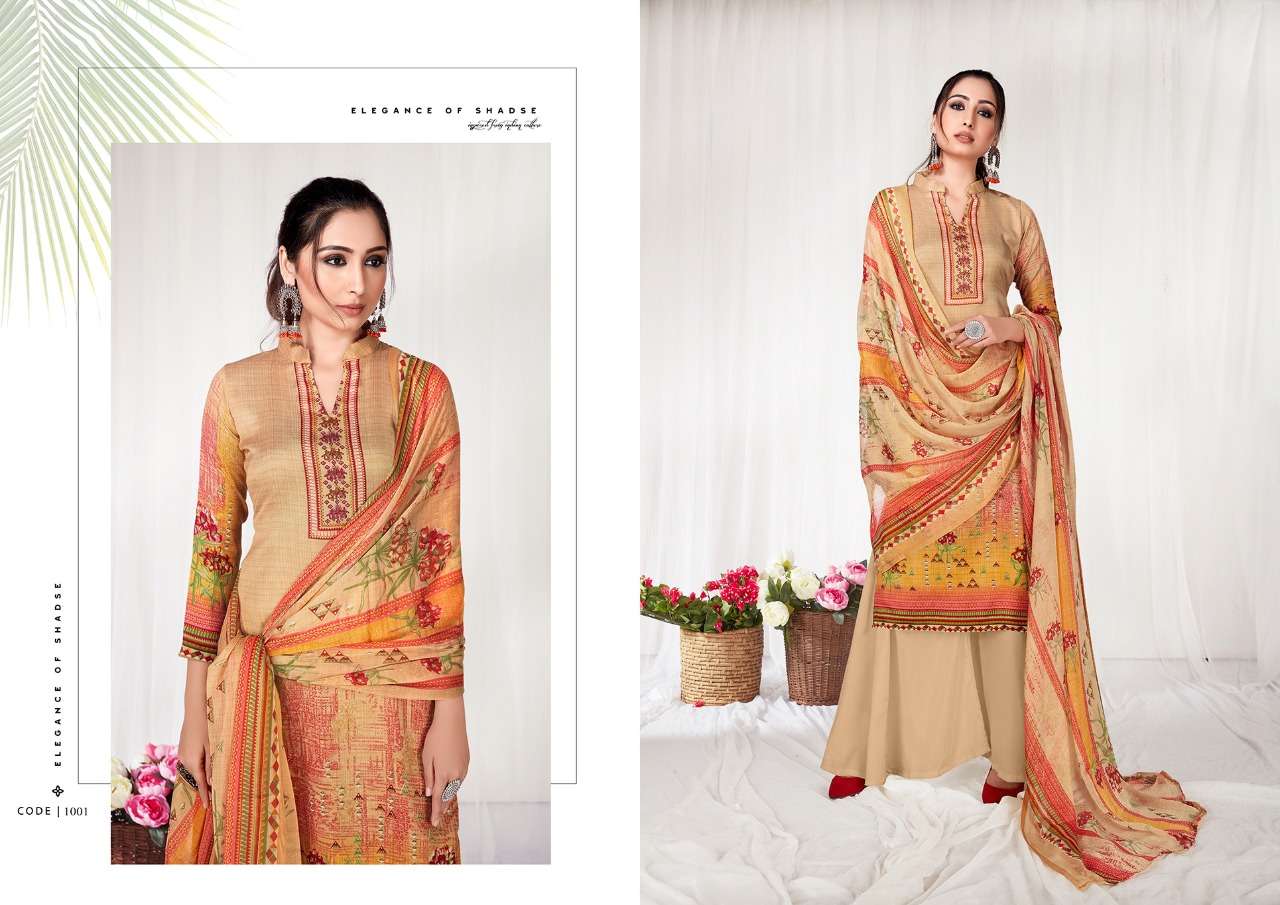 ZAARA BY KESARIYA 1001 TO 1008 SERIES BEAUTIFUL SUITS COLORFUL STYLISH FANCY CASUAL WEAR & ETHNIC WEAR HEAVY COTTON PRINT WITH DIAMOND WORK DRESSES AT WHOLESALE PRICE