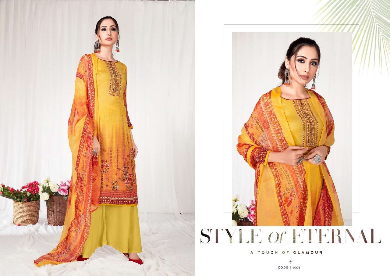 ZAARA BY KESARIYA 1001 TO 1008 SERIES BEAUTIFUL SUITS COLORFUL STYLISH FANCY CASUAL WEAR & ETHNIC WEAR HEAVY COTTON PRINT WITH DIAMOND WORK DRESSES AT WHOLESALE PRICE