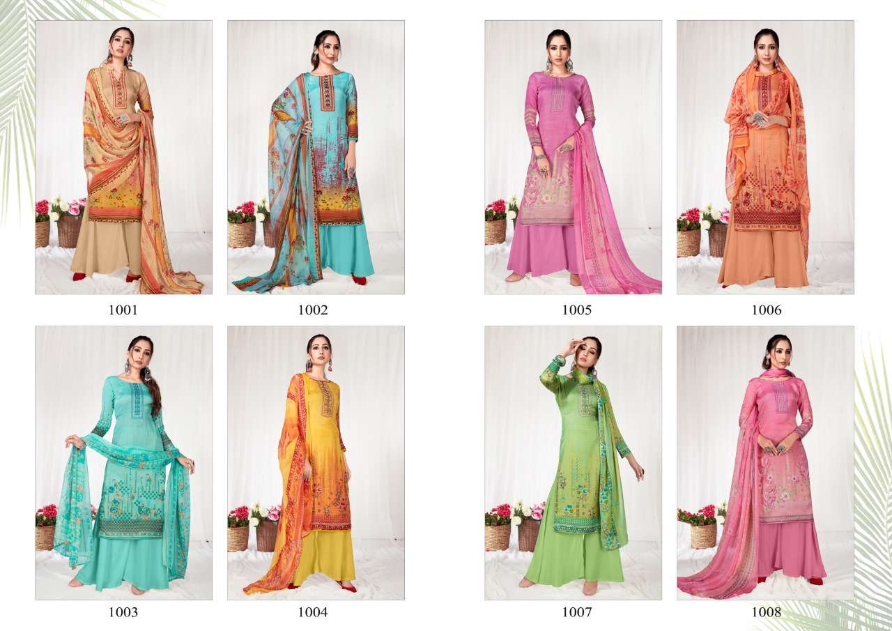 ZAARA BY KESARIYA 1001 TO 1008 SERIES BEAUTIFUL SUITS COLORFUL STYLISH FANCY CASUAL WEAR & ETHNIC WEAR HEAVY COTTON PRINT WITH DIAMOND WORK DRESSES AT WHOLESALE PRICE